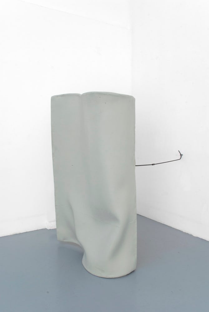 Olga Balema, Untitled (2013). Foam, latex, pigment, steel.