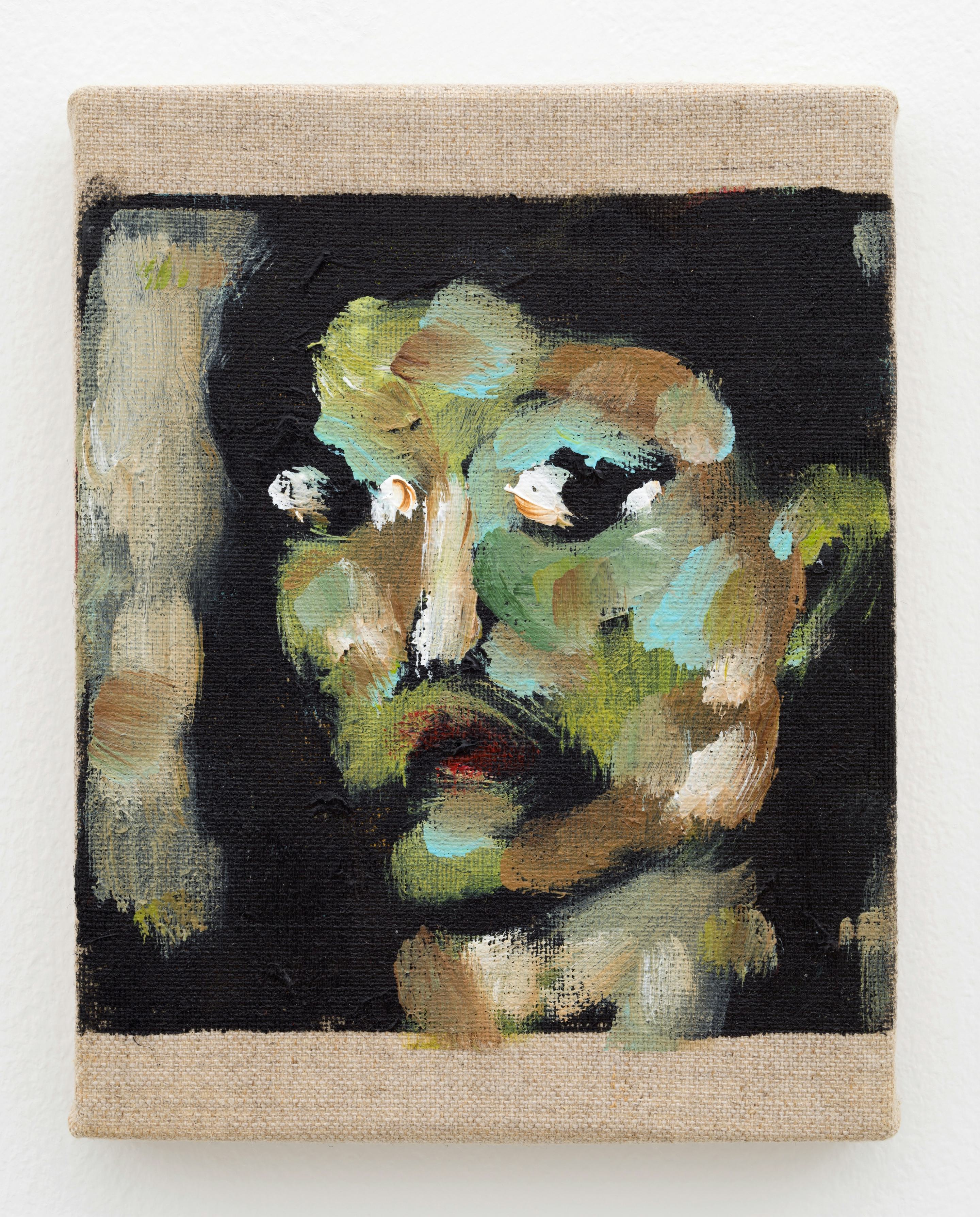 2016 Face 04 (2016)
Acrylic on canvas. 7 x 5.5 inches, 18 x 14 cm